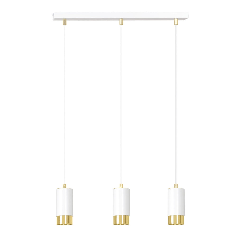 Lampadario Emibig Fumiko 3xGU10 bianco oro dimmer IP20