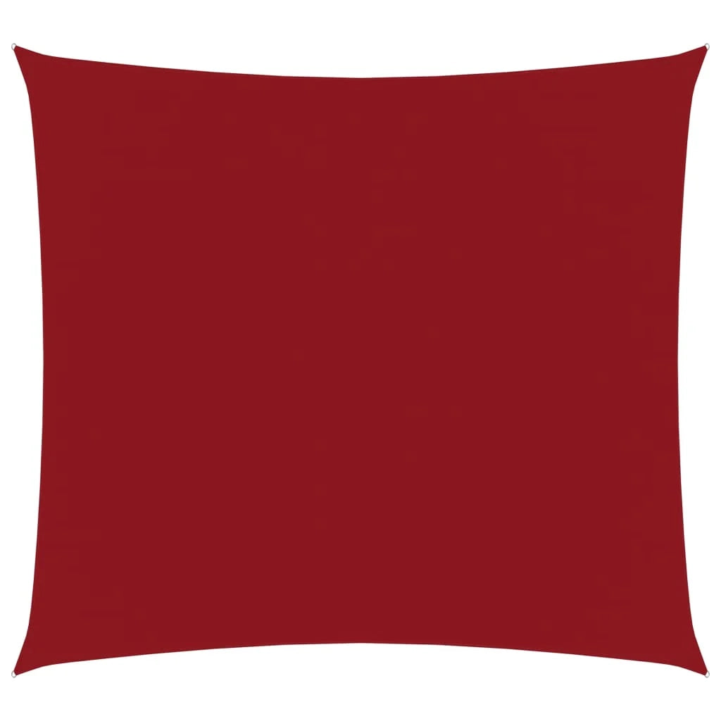 Vela ombreggiante/ombrellone quadrato in tessuto Oxford 2,5 x 2,5 m rosso 02_0009463