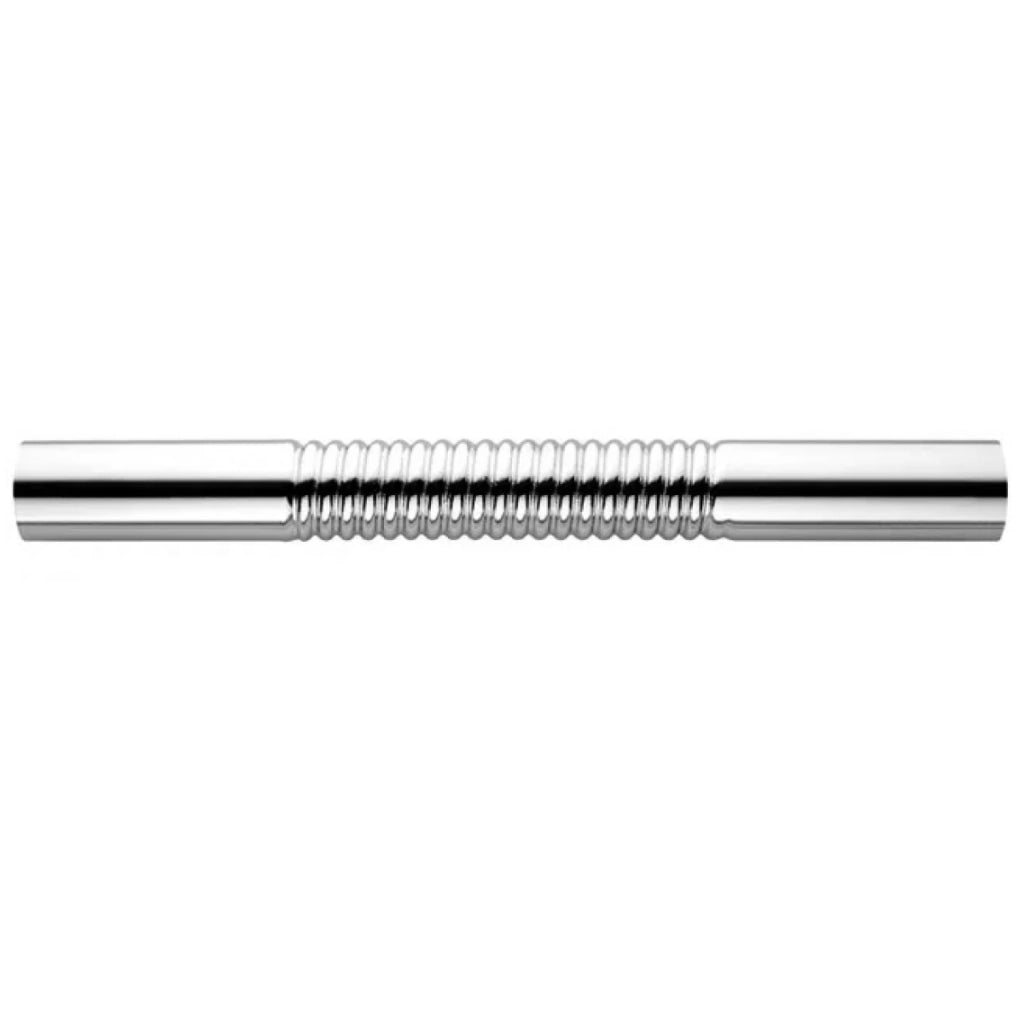 TUBO CANOTTO DRITTO FLESSIBILE PER SCARICO WC IN OTTONE CROMATO - ø32X250 MM  - HID