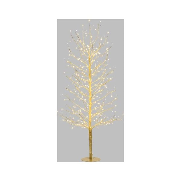 Albero natale lotti 77829 tiglio con 330 microled champagne