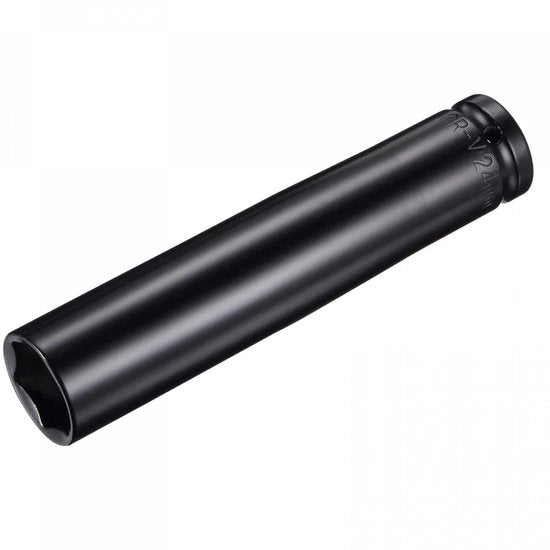 Chiave a sei punte per alesaggio 24mm - 1/2 pollice con attacco profondo - lunghezza 150mm - acciaio CR-V trattato termicamente - resistente alla corrosione