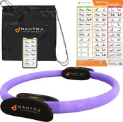Cerchio di Pilates per allenamento della muscolatura pelvica, ringo di allenamento per donne, trainingsset di sportring con esercizi e borsa