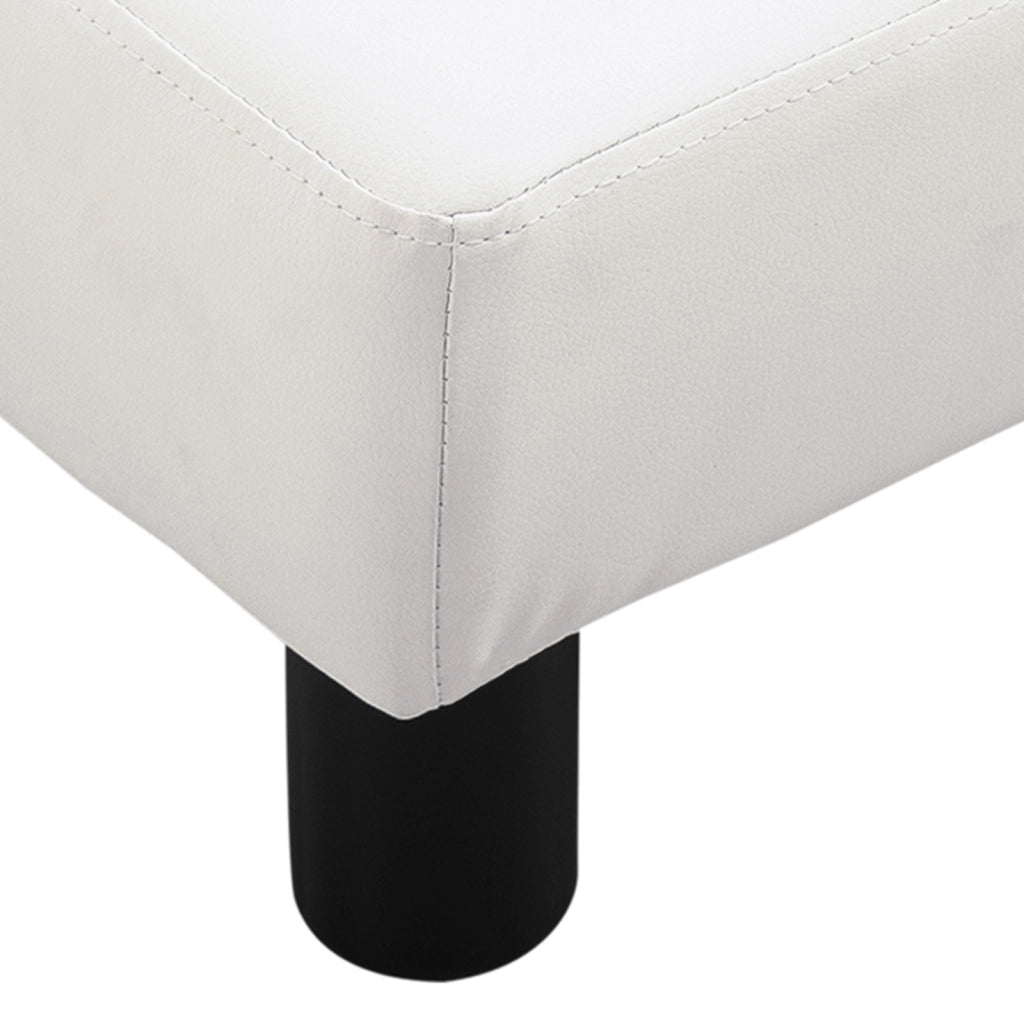 Poggiapiedi Pouf Piccolo ¨C Xylo ¨C Similpelle Bianco 40x30x24cm