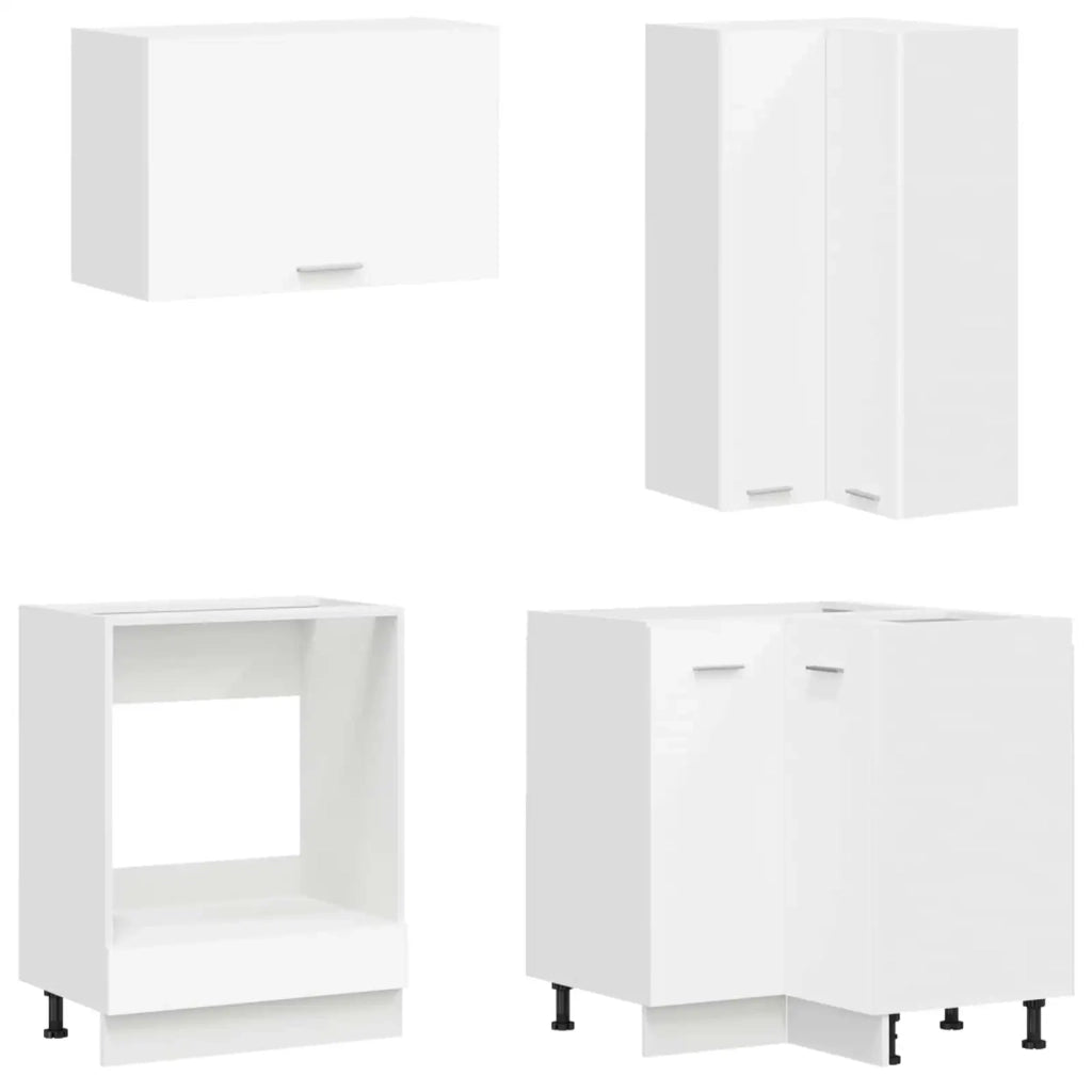 Unità Cucina LYON 8 pz Bianco Legno ingegnerizzato 3438507