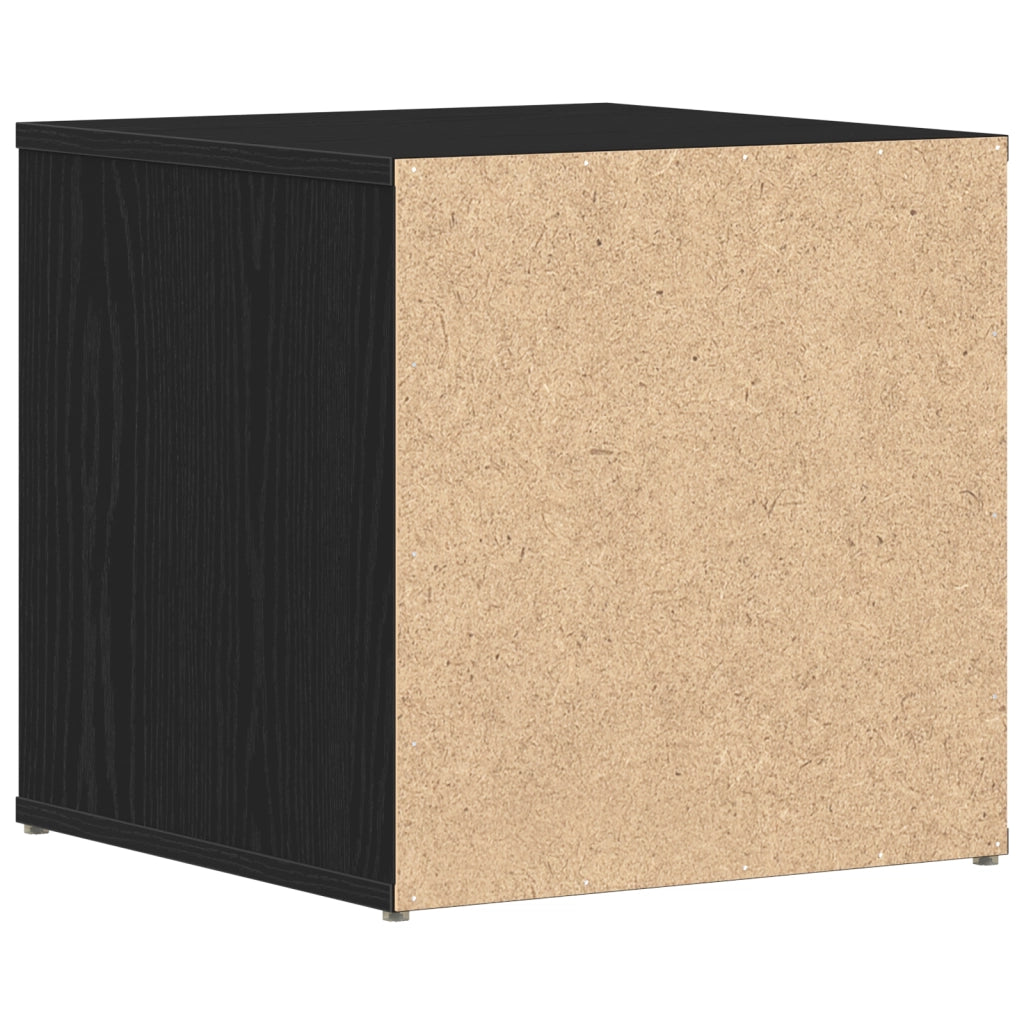 Cassetto Nero Rovere 40,5x40x40 cm Legno ingegnerizzato