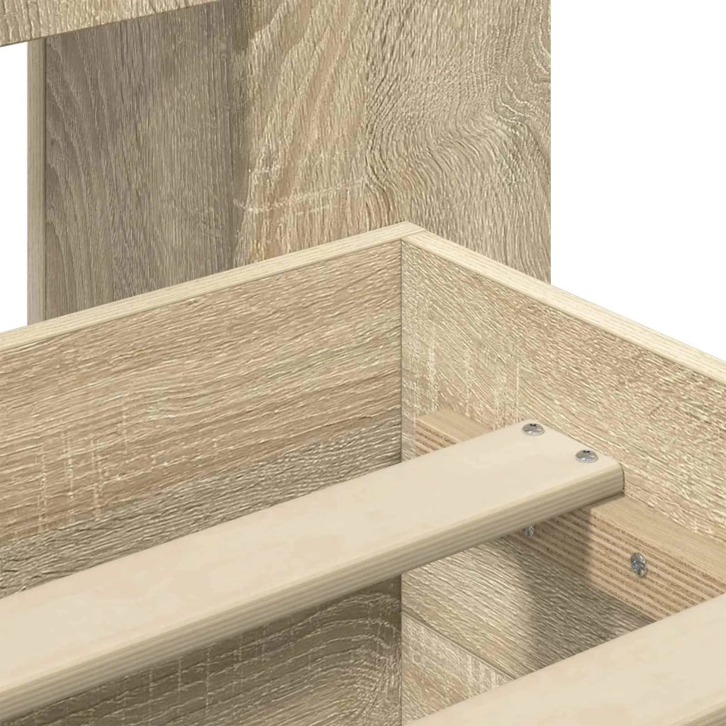 Telaio del letto con storage Rovere Sonoma 100 x 200 cm
