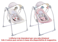 Altalena dondolo oscillante con Musica per Bambini 86x74x63 cm in Acciaio e Poliestere Baby Sweet