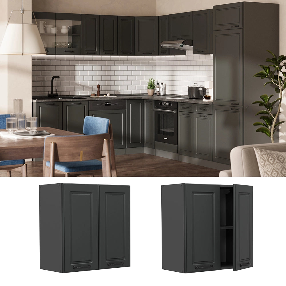 Vicco Pensile da cucina Antracite casa di campagna 60 cm