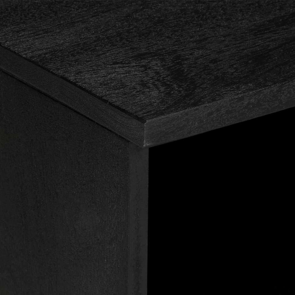 Mobile porta TV con ampio spazio di archiviazione design industriale soggiorno 80 x 33 x 46 cm legno ingegnerizzato nero 02_0057720