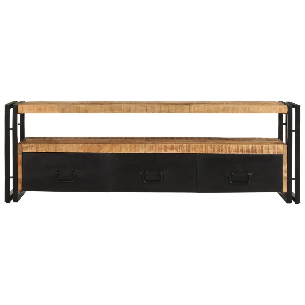Mobile Porta TV 120x30x40 cm in Legno Massello di Mango 338466