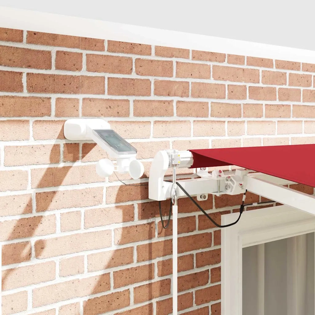 Tenda Retrattile Rosso 350 x 250 cm Poliestere e Metallo
