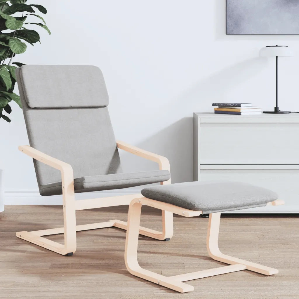 Sedia Relax Grigio Chiaro in Tessutocod mxl 94610