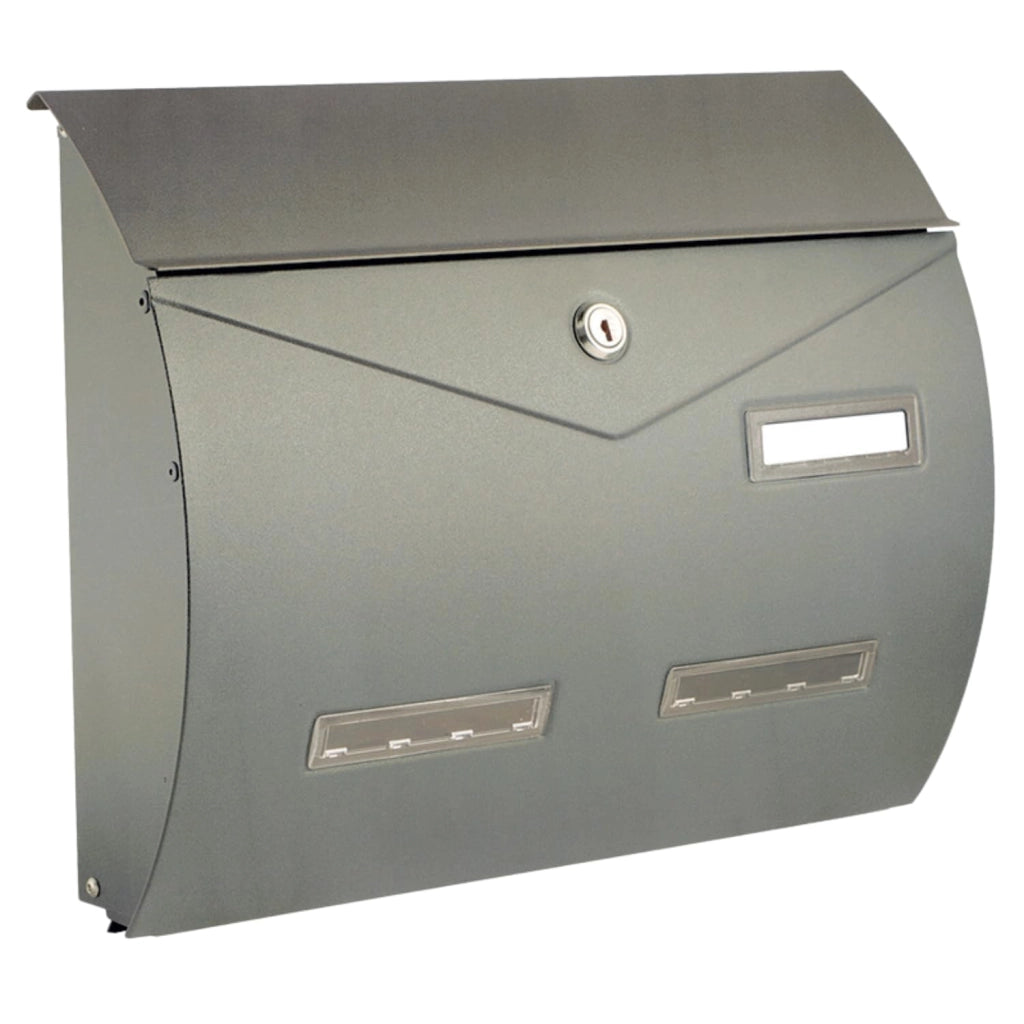 ALUBOX BUSTA Cassetta Posta Formato Rivista 31,5X37,5X10,2 Cm Cassetta Postale Con Sistema Anti Effrazione E Apertura A Vasistas Cassetta Postale Da Esterno Antipioggia Anticorrosione COLORE: ARGENTO