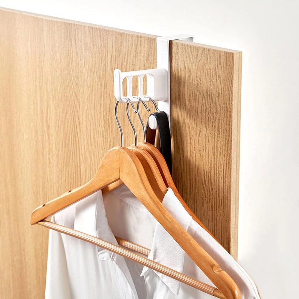 Trade Shop - Gancio Dietro Porta Per Appendere Asciugamani Vestiti Grucce Bagno Casa 87019 -
