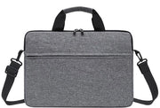 Borsa da laptop con cinghia a spalla, borsa da spalla, borsa crossbody, adatta per lavoro, studio e viaggio, grigio, 14 pollici.