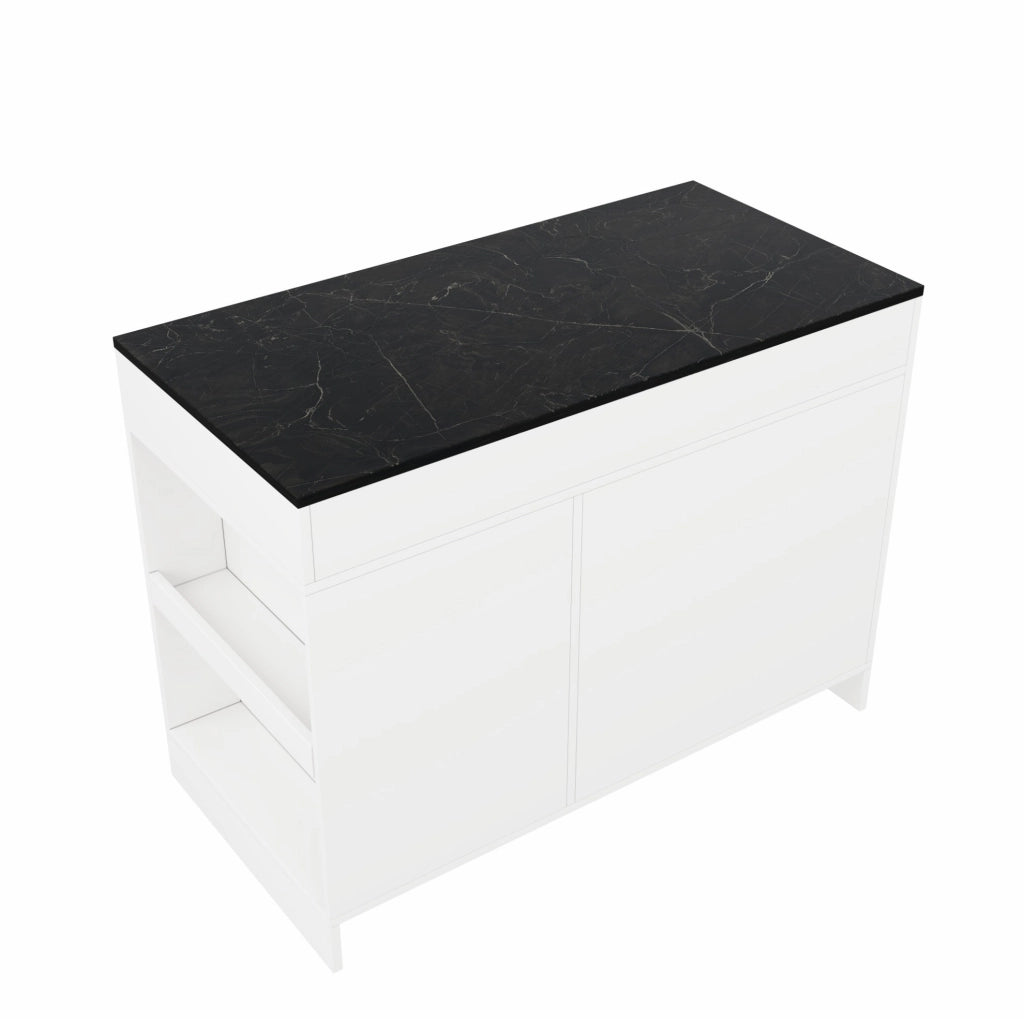 Carrello da cucina con area pet e 3 cassetti