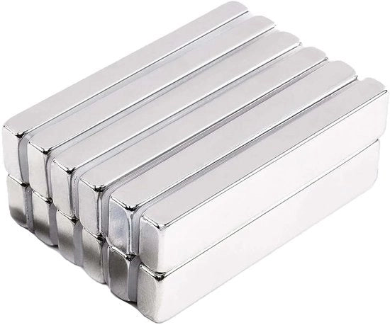 12 magneti neodymium extra forti, 50 x 10 x 5 mm magneti rettangolari forti per lavagne magnetiche, piccoli magneti forti, magneti forti adesivi, magneti per lavagna bianca per attività creative, foto