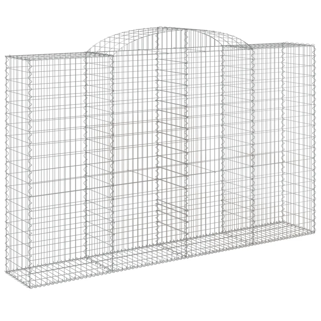 Cesti Gabbioni ad Arco 8 pz 300x50x180/200 cm Ferro Zincato 3146779