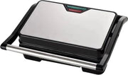 Apparecchio per toast - Contactgrill con rivestimento antiaderente - 750 W - Grigio