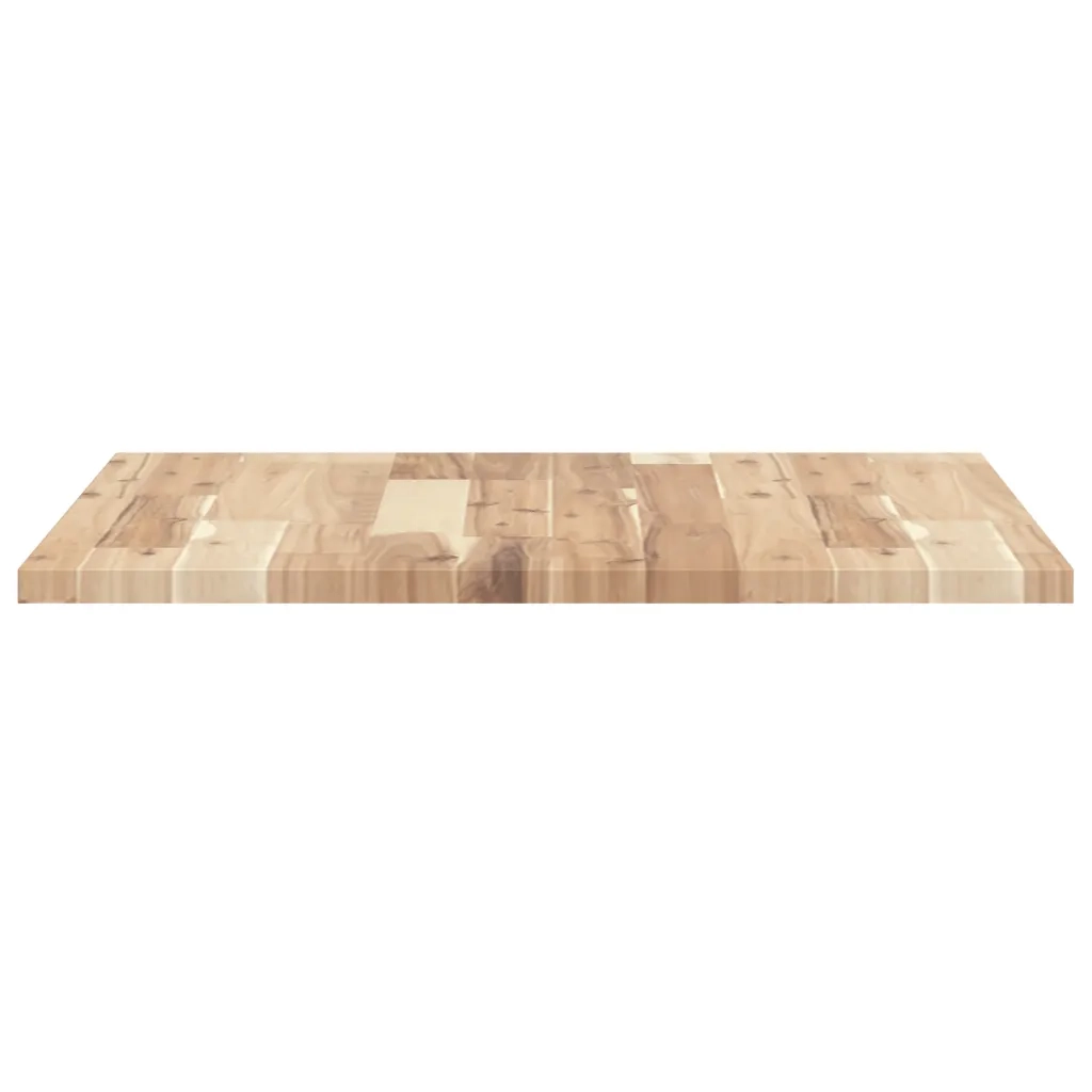 Piano Tavolo Quadrato 60x60x2 cm in Legno Massello di Acacia