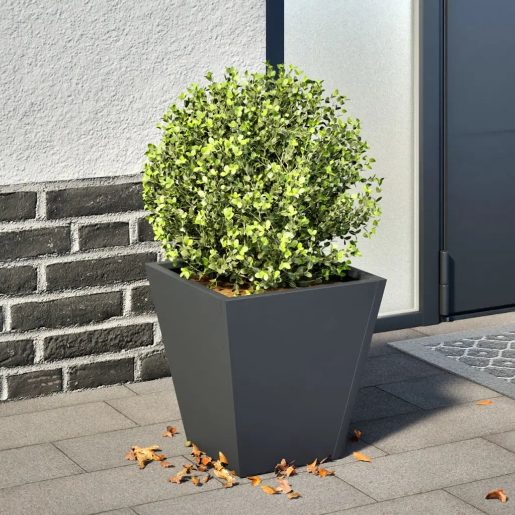Fioriera da Giardino-Vaso da Esterno Antracite 30x30x30 cm in Acciaio 997276