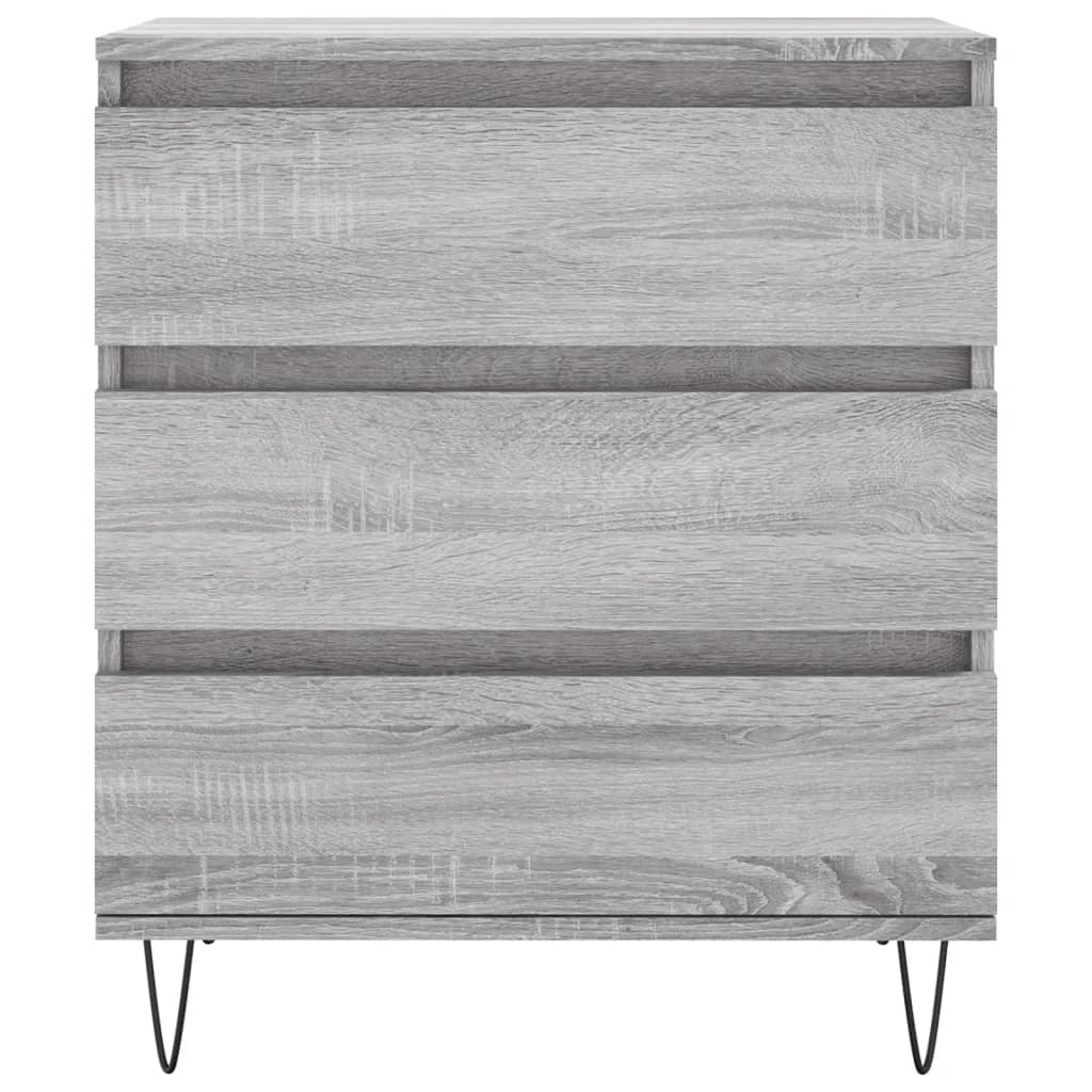 Buffet credenza cassettiera armadio mobile contenitore organizer cucina soggiorno salotto Sonoma 60 x 35 x 70 cm legno ingegnerizzato grigio 02_0036410