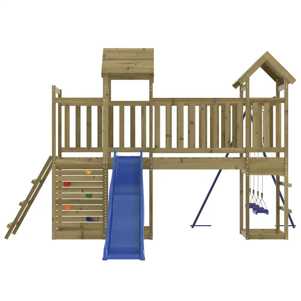 Set da Gioco da Esterno in Legno di Pino Impregnato 3155899