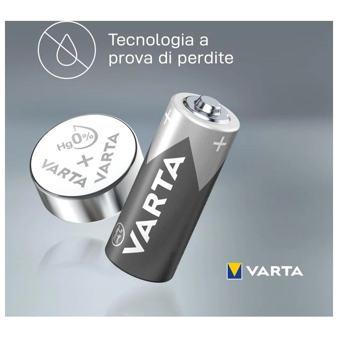 Varta V13GA Pila Bottone Alcalina LR44 1,5 V 125 mAh Diametro 11,6 mm Altezza 5,4 mm
