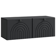 Mobile Porta TV da Muro Nero 78,5 x 31 x 30 cm 898206