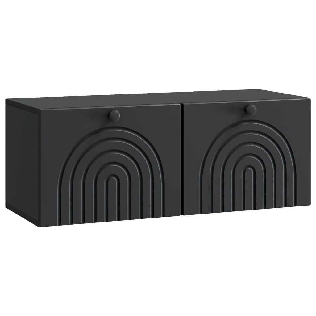 Mobile Porta TV da Muro Nero 78,5 x 31 x 30 cm 898206