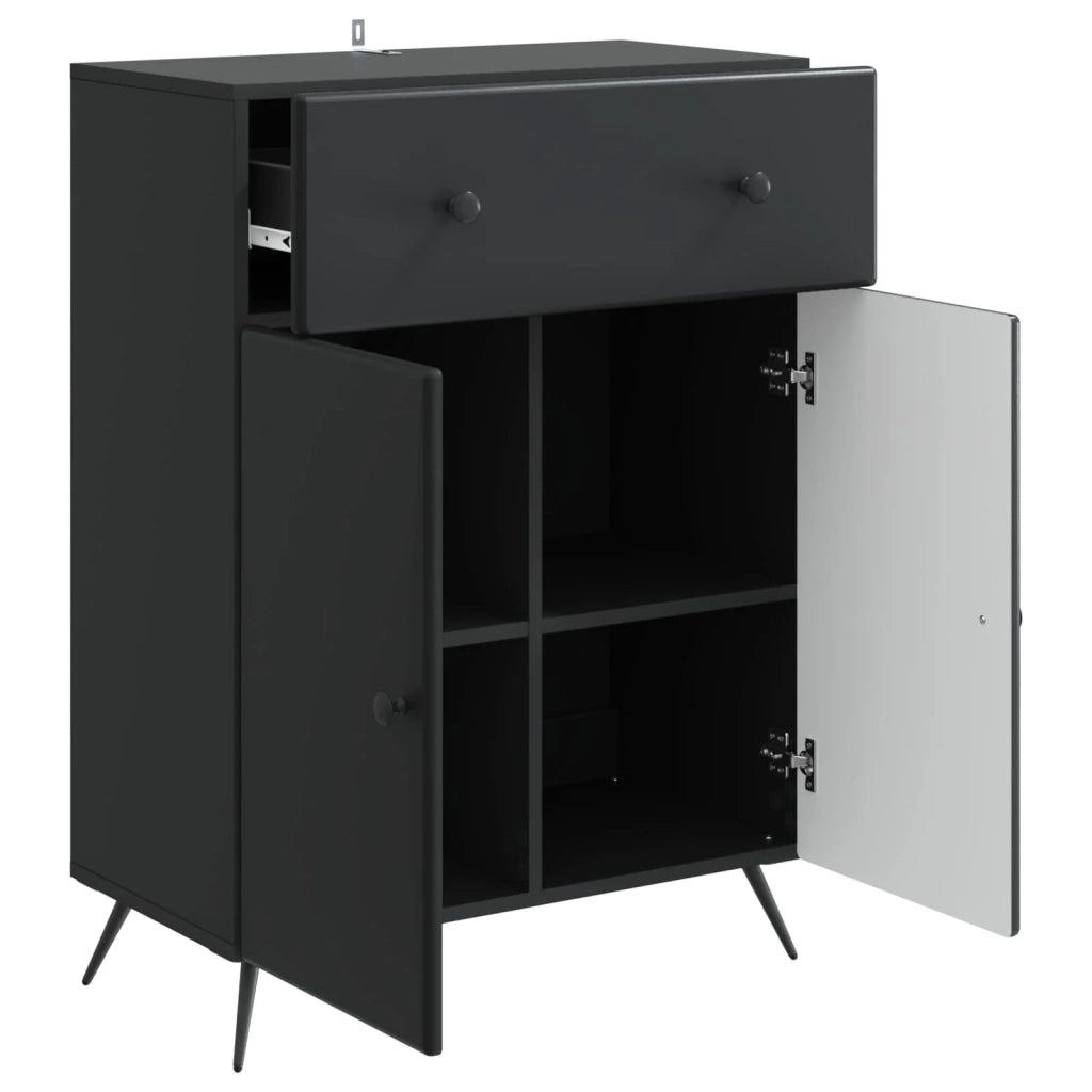 Credenza Nero 66 x 34,5 x 90 cm Legno ingegnerizzato 895556