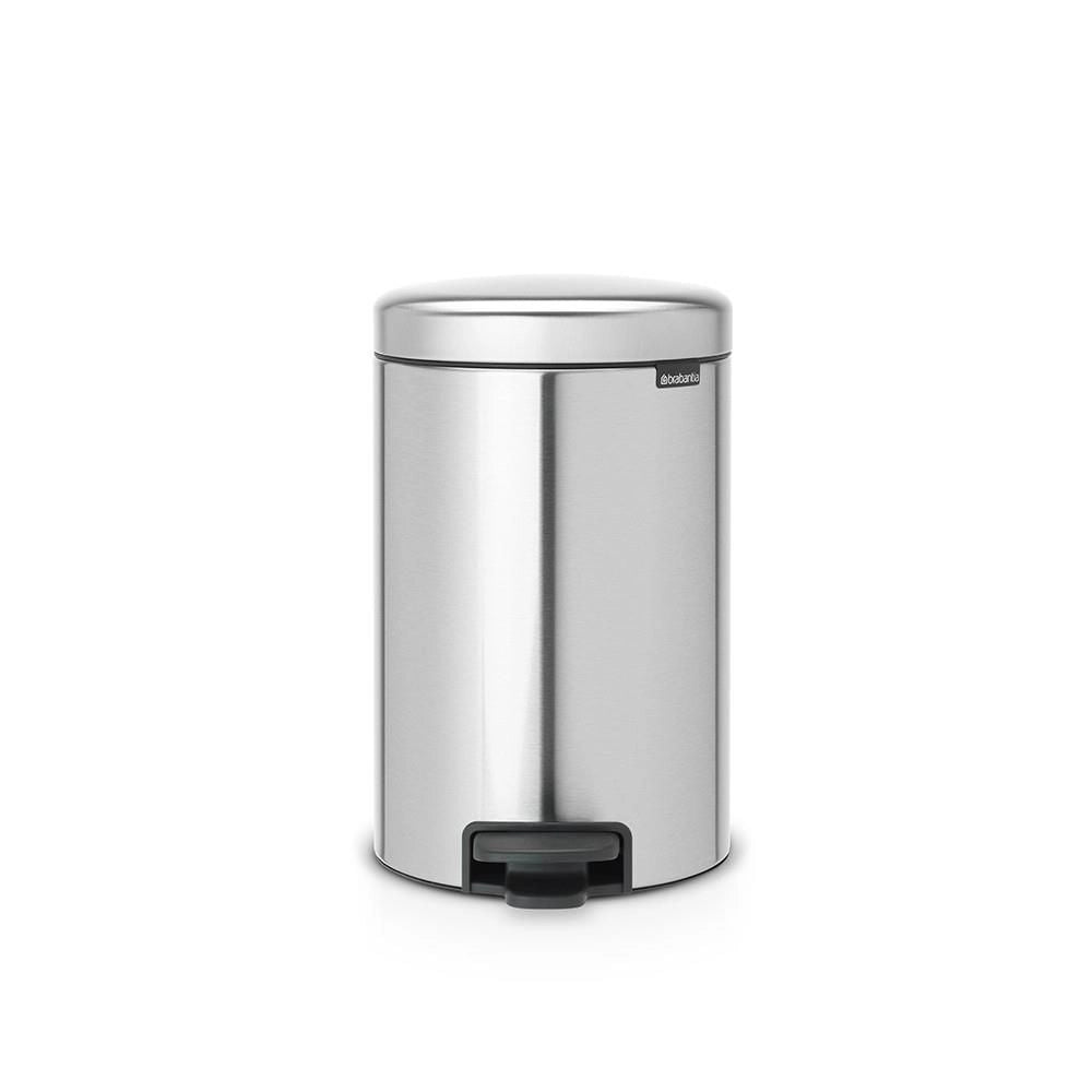 Brabantia 112041 NewIcon Pattumiera a Pedale 12 L Acciaio Inox Matt Steel Fingerprint Proof