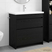 Set di mobili per il bagno Rovere Nero 81 x 40 x 84,5 cm 3404267