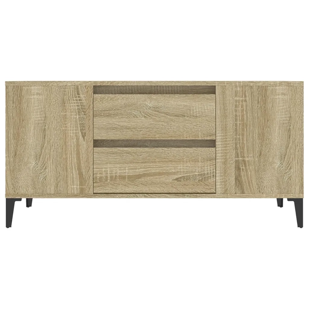 Mobile Porta TV Rovere Sonoma 102x44,5x50 cm Legno Multistrato cod mxl 26684