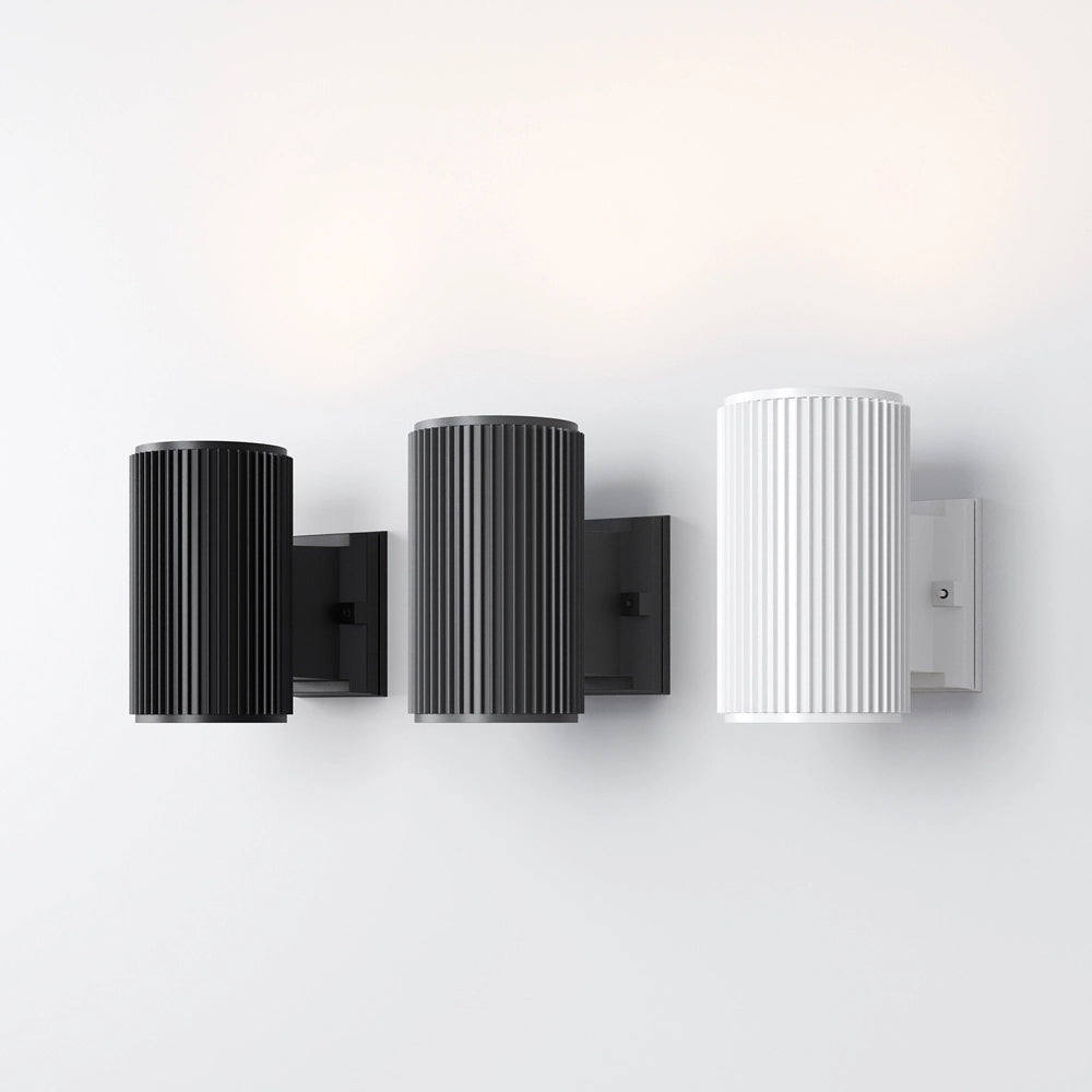 Lampada Da Parete Moderna Da Esterno Metallo Bianco Luce1E27 60W Ip54