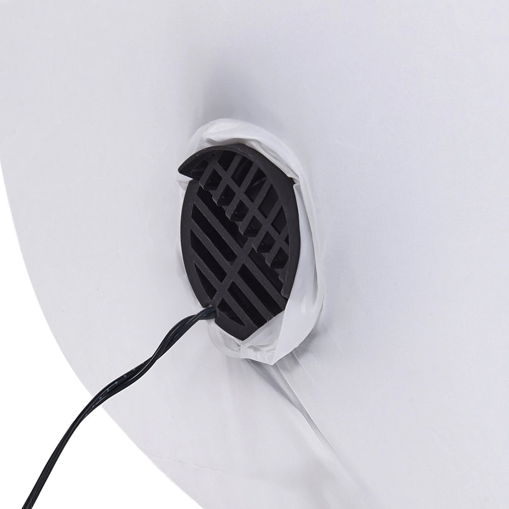 Decorazione da Esterno Natalizia Orso Polare Gonfiabile con Luci LED 160 cm Bianco