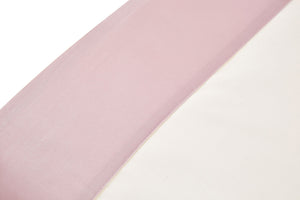 Set Lenzuola Sopra Sotto e Federe Bordi in Raso Garrini Eveline Avorio/Rosa Varie Misure