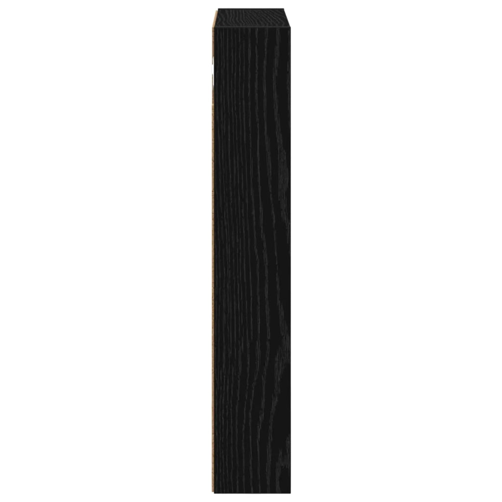Armadio da bagno a muro Rovere Nero 40 x 10 x 60,5 cm