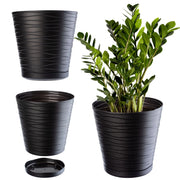 Vaso da fiori KADAX da 11 cm, con coperchio in plastica e supporto.