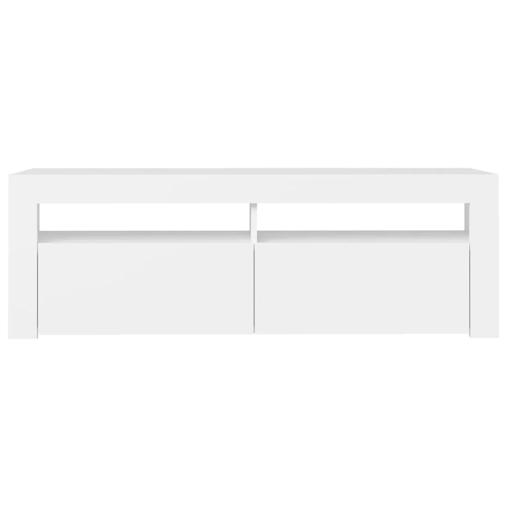 Mobile TV multimediale scaffale TV credenza mobile TV sala da pranzo soggiorno camera da letto con luci LED 120 x 35 x 40 cm bianco 02_0026517