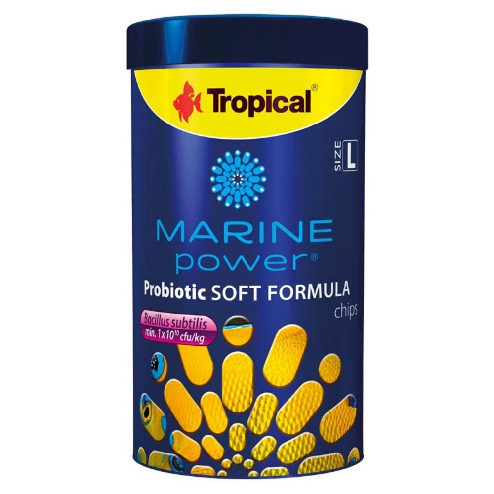 Tropical Marine Power Probiotic Soft Formula L - mangime base in granuli morbidi per tutti i pesci marini Formato: 250 ml