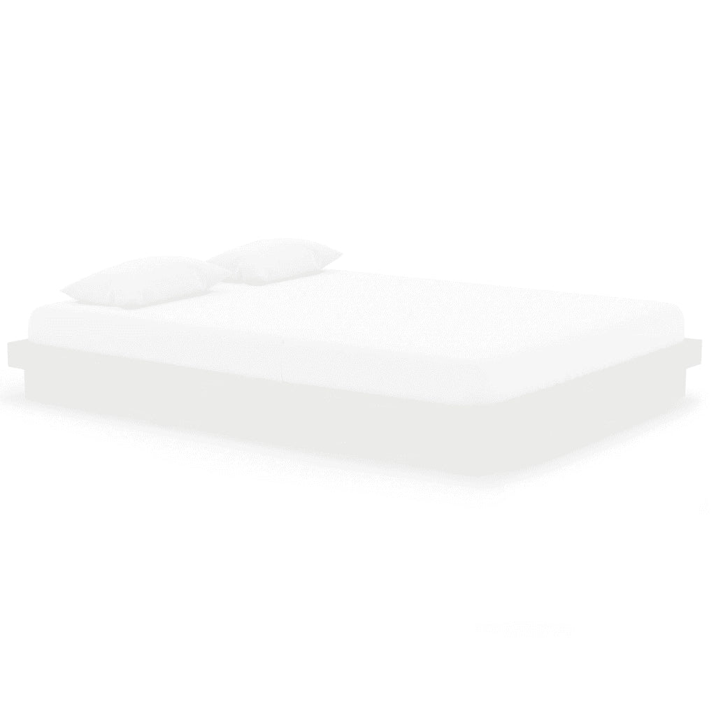 Giroletto-Struttura Letto Bianco in Legno Massello 150x200 cm King Size 706127