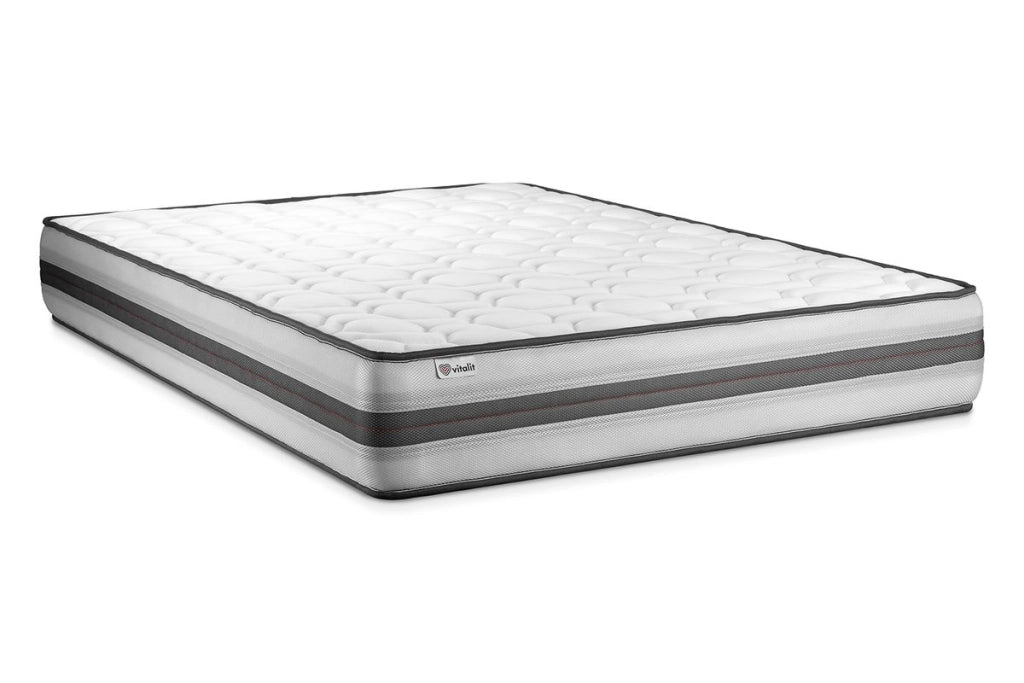 Letto con materasso VITAL POWER RECOVER 150 x 190 cm Rete Kit Nero