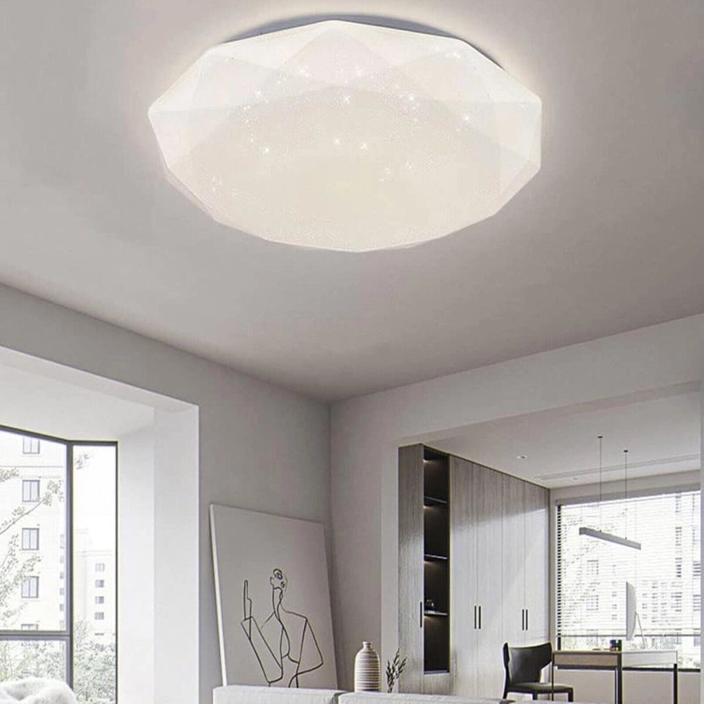 PLAFONIERA LED 60W 3000K 4000K 6500K LUCE REGOLABILE STILE DIAMANTE 31600