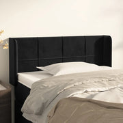 Testiera ad Orecchio-Testata con Orecchie Nera 93x16x78/88 cm in Velluto 638147