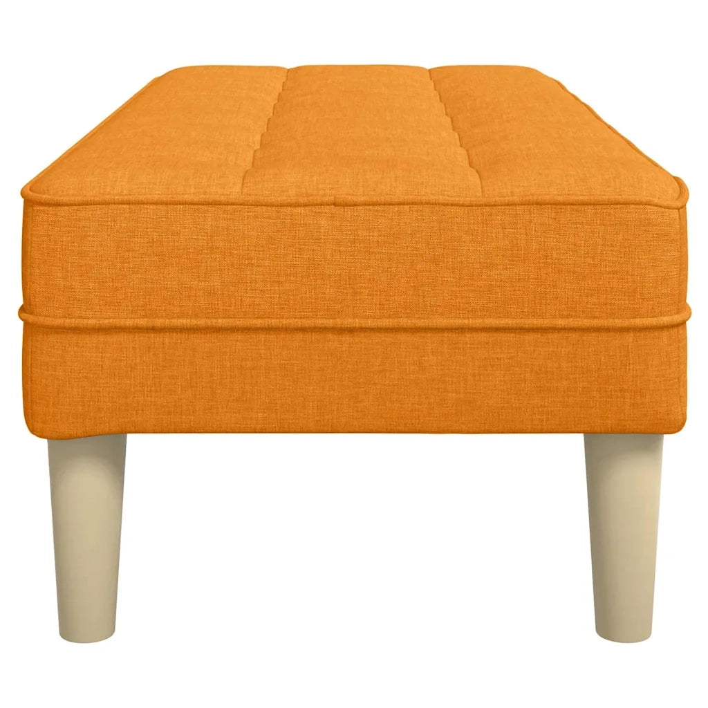 panchina con cuscino Giallo Scuro 113 x 57 x 39 cm Tessuto CFW6676662