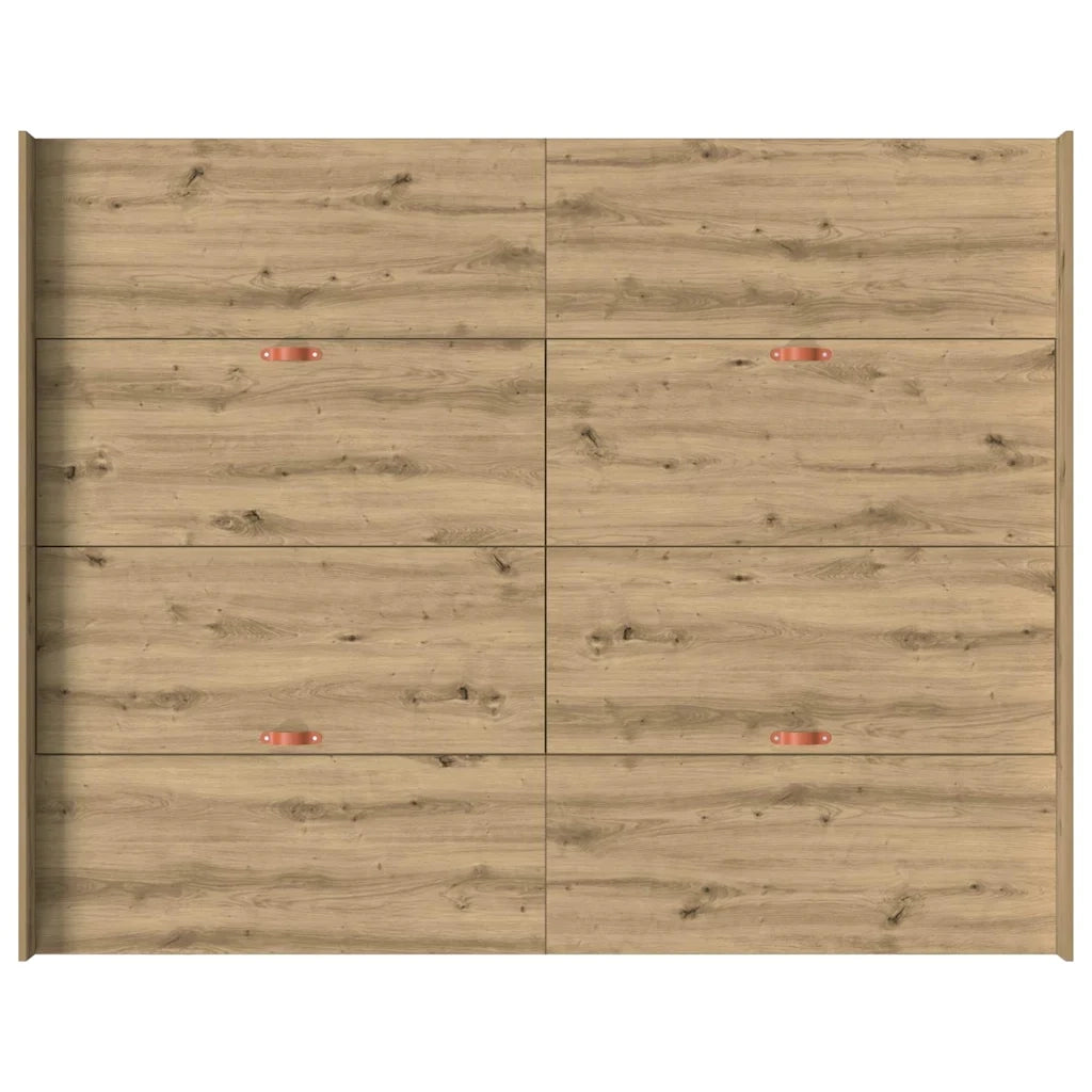 Struttura letto con contenitore Rovere artigianale 150 x 200 cm 3335292