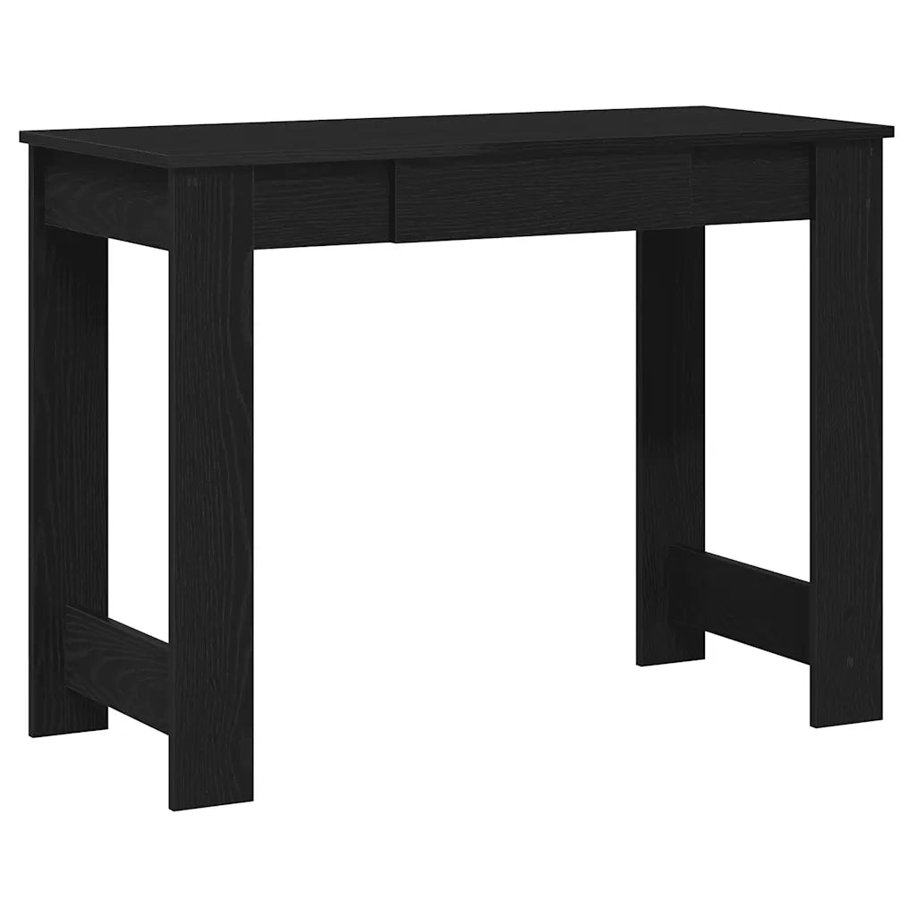 vidaXL Scrivania Nera 100x45x75 cm in Legno Multistrato
