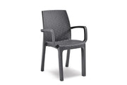 sedia in polipropilene veronica armchair grafite