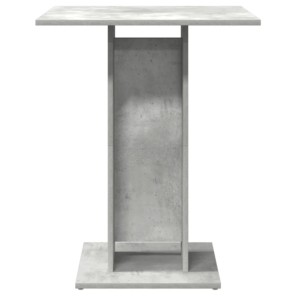 Tavolo da Bistrot Grigio Cemento 60x60x75 cm Legno Multistrato 802106